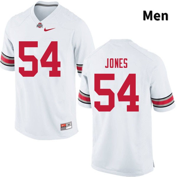 Ohio State Buckeyes Matthew Jones Men's #54 White Authentic Stitched College Football Jersey